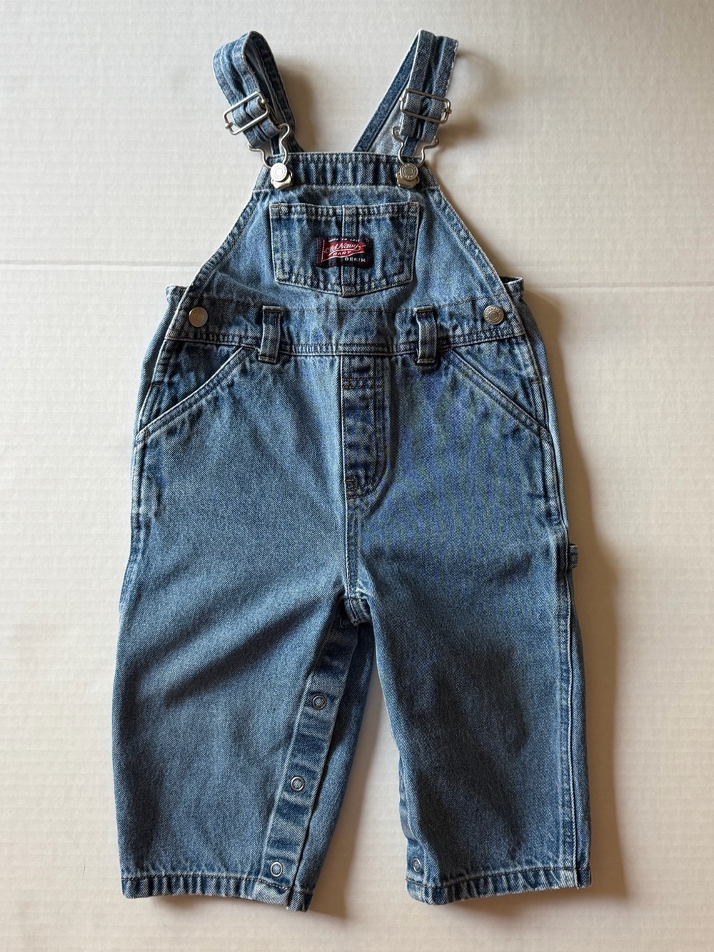 Vintage Y2K Old Navy Blue Jeans Denim Overalls 12-18M
